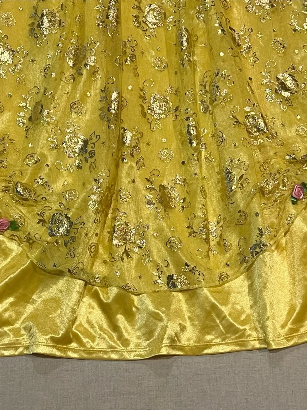 Disney Princess Belle Beauty and Beast Fantasy Nightgown Costume Size Large
